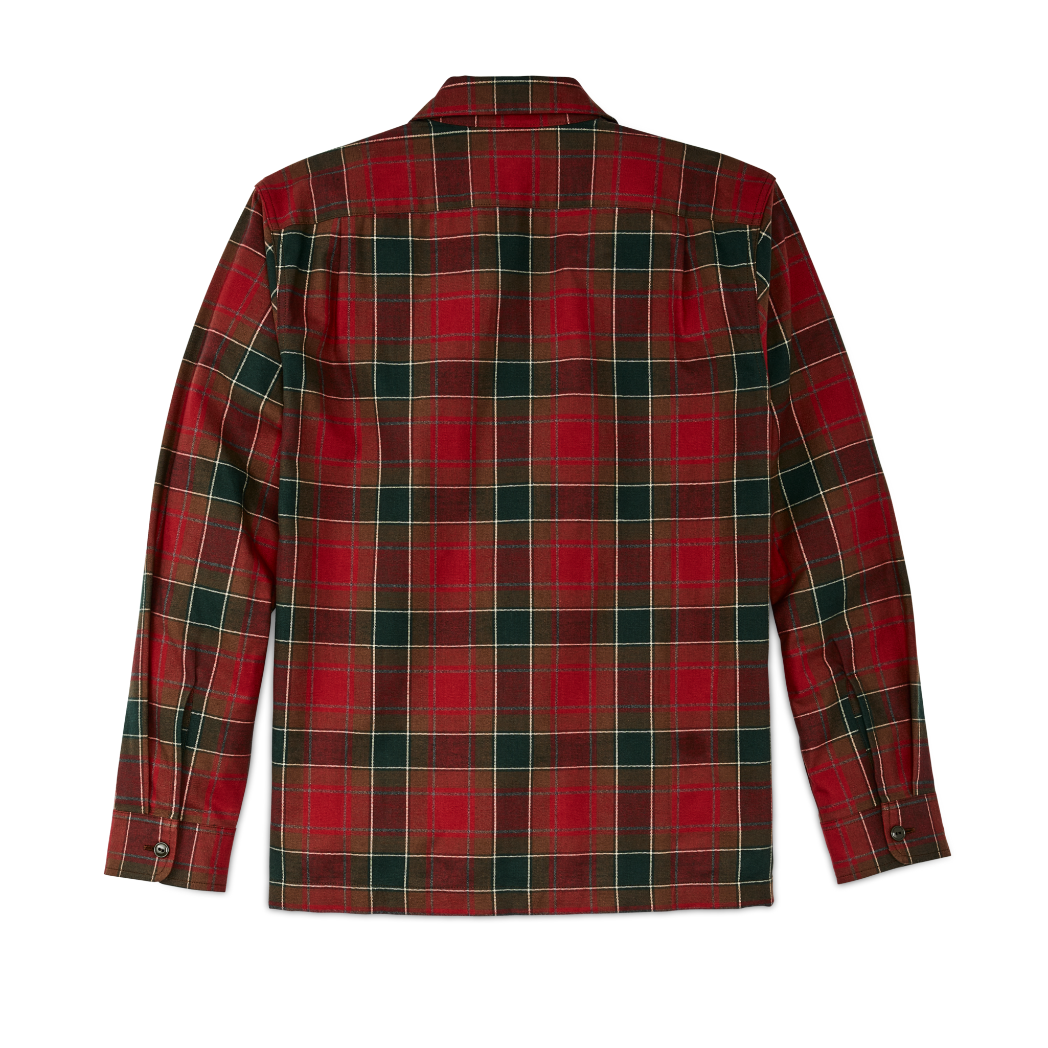 Alternative view of Elk Heights Camp Shirt - Sycamore Green / Red Plaid