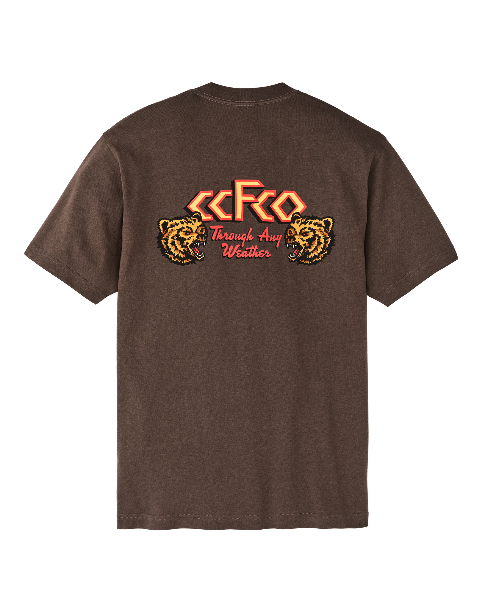 Alternative view of Any Weather Graphic T-shirt - Dark Brown / Any Weather