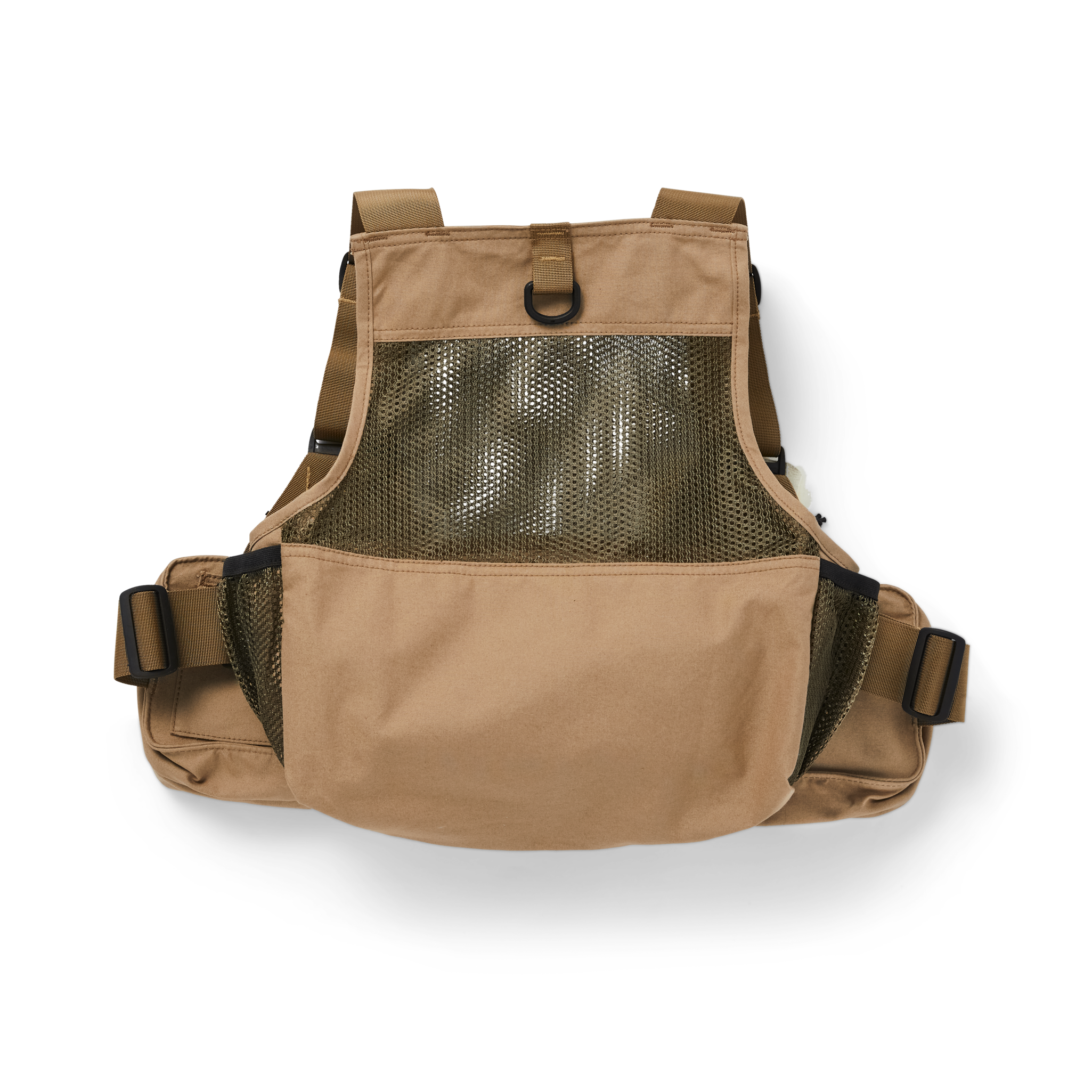Alternative view of Mesh Fishing Strap Vest - Dark Tan