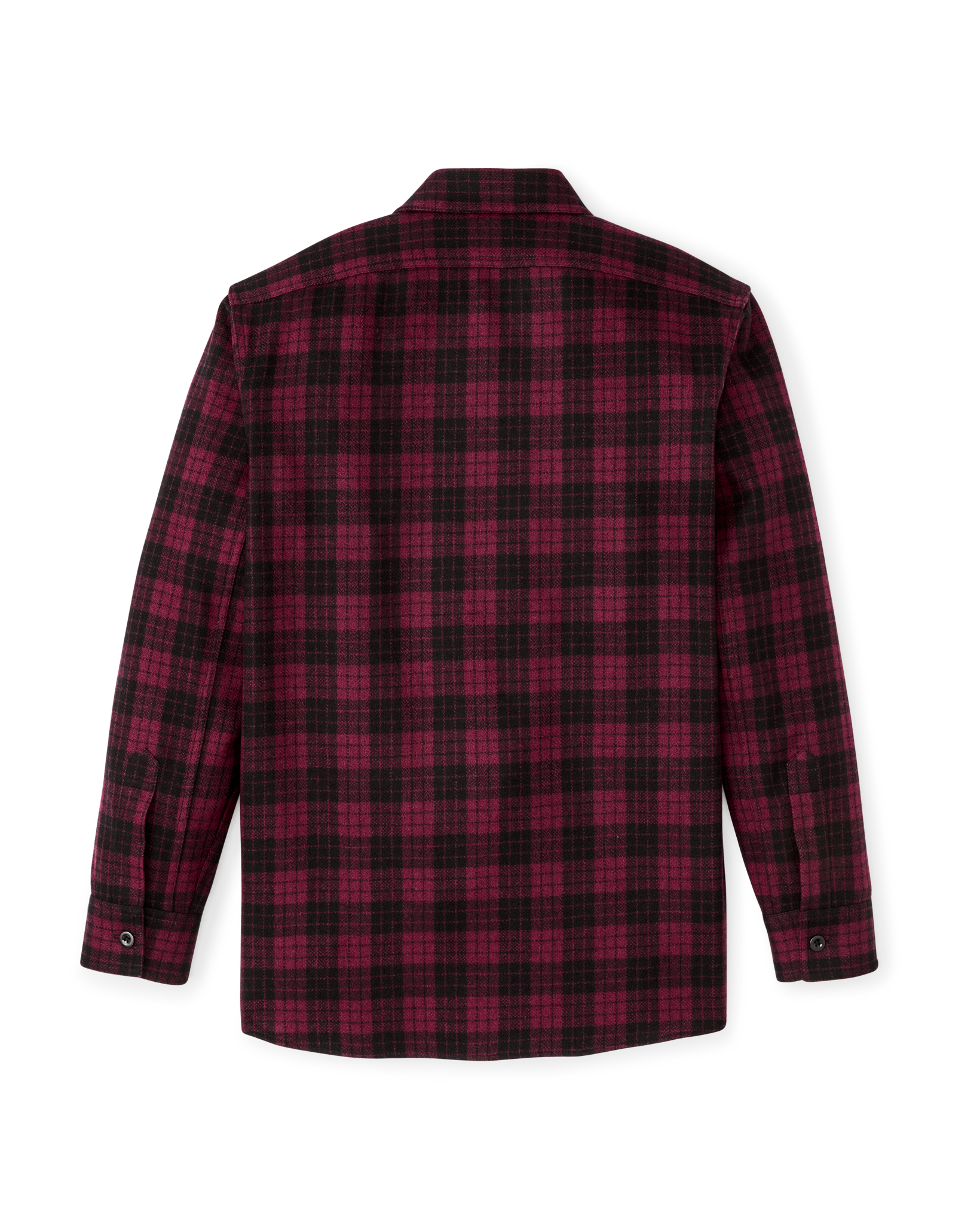 Alternative view of 1922 Archive Wool Shirt - Deep Crimson / Black Plaid