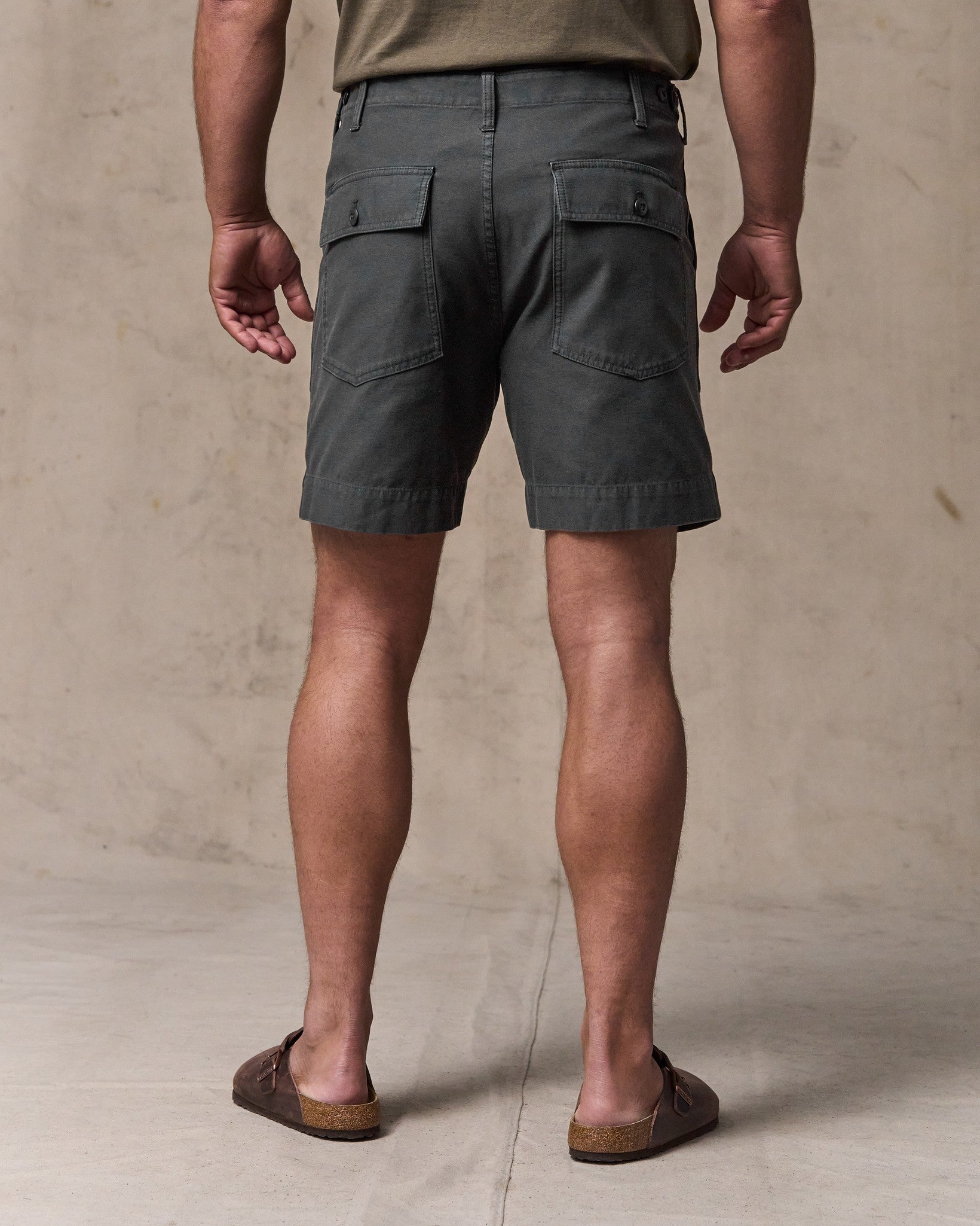 Alternative view of Field Supply Shorts - Washed Faded Black