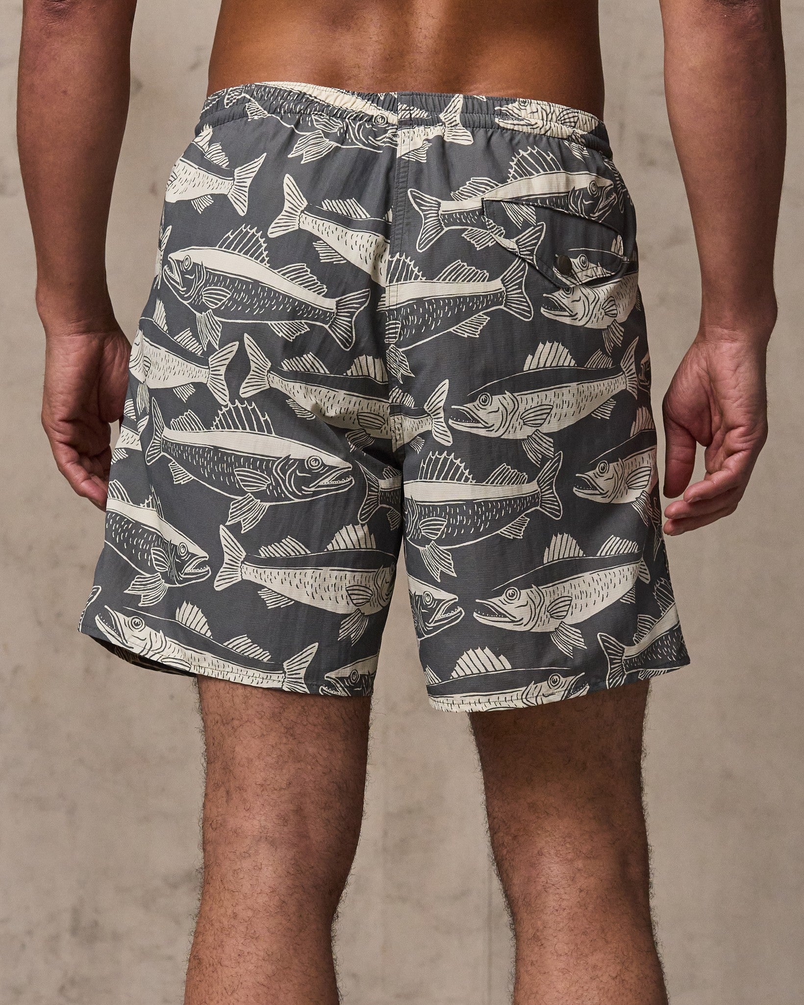 Alternative view of Oxbow Lake Trunks - Beluga Print