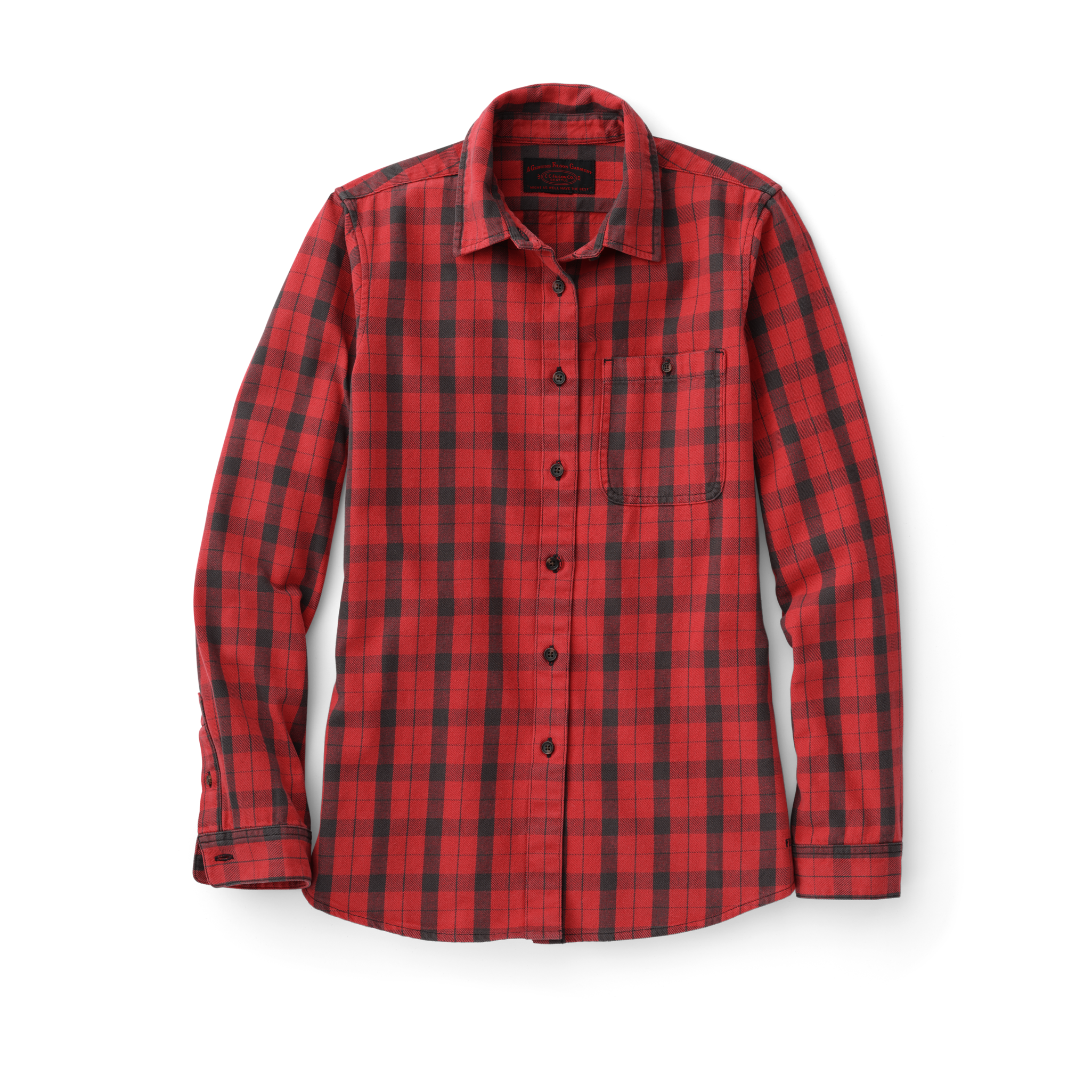 Women's Vintage Wash Alaskan Guide Shirt - Flame/gray
