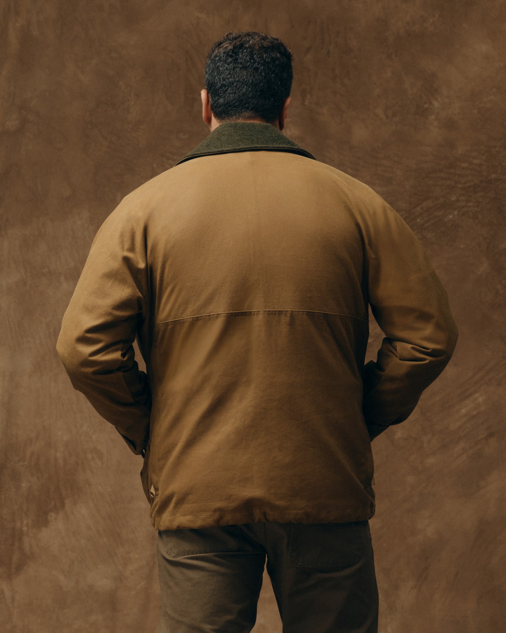 Alternative view of Lined Tin Cloth Field Jacket - Dark Tan