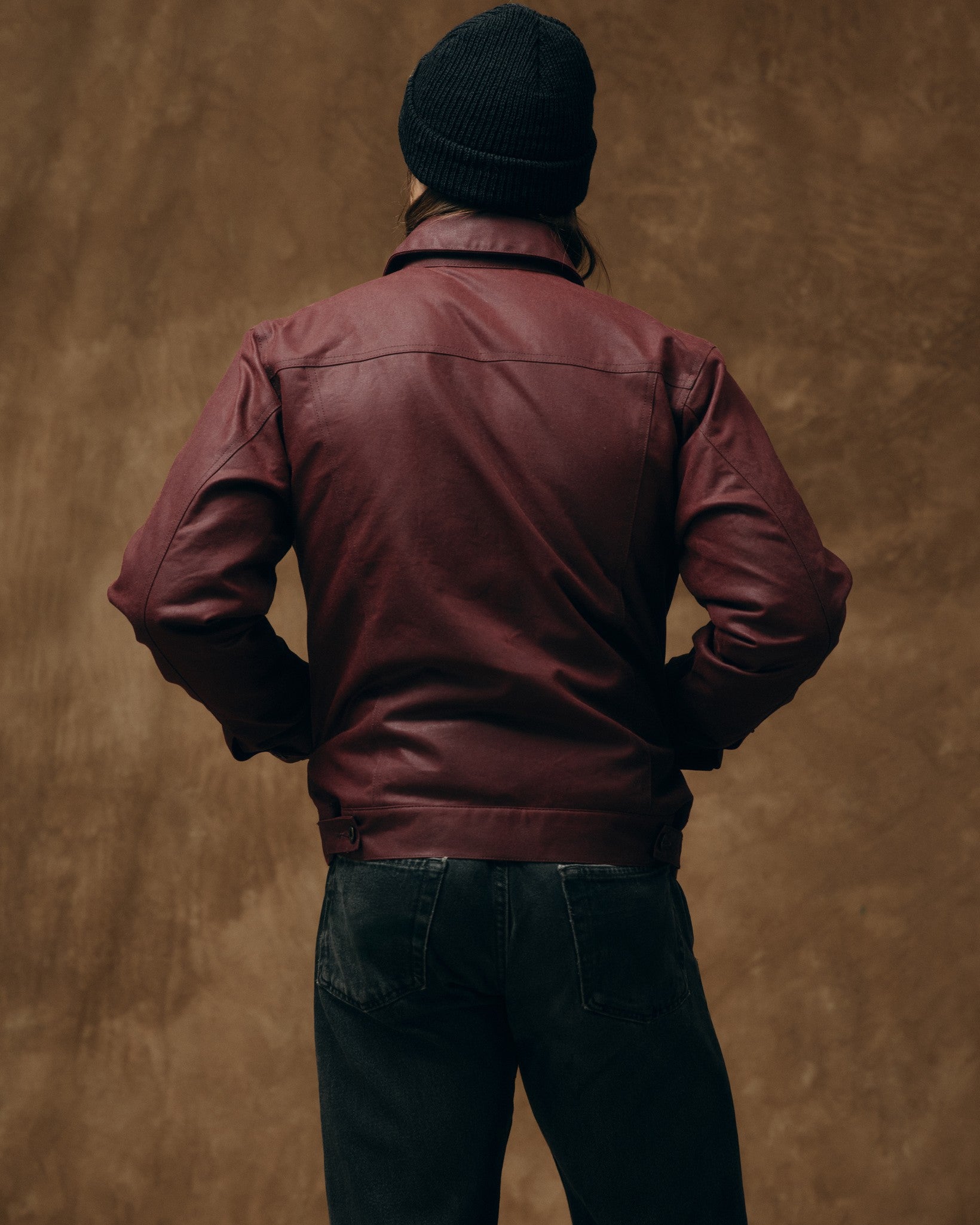 Alternative view of Tin Cloth Short Lined Cruiser Jacket - Fired Brick