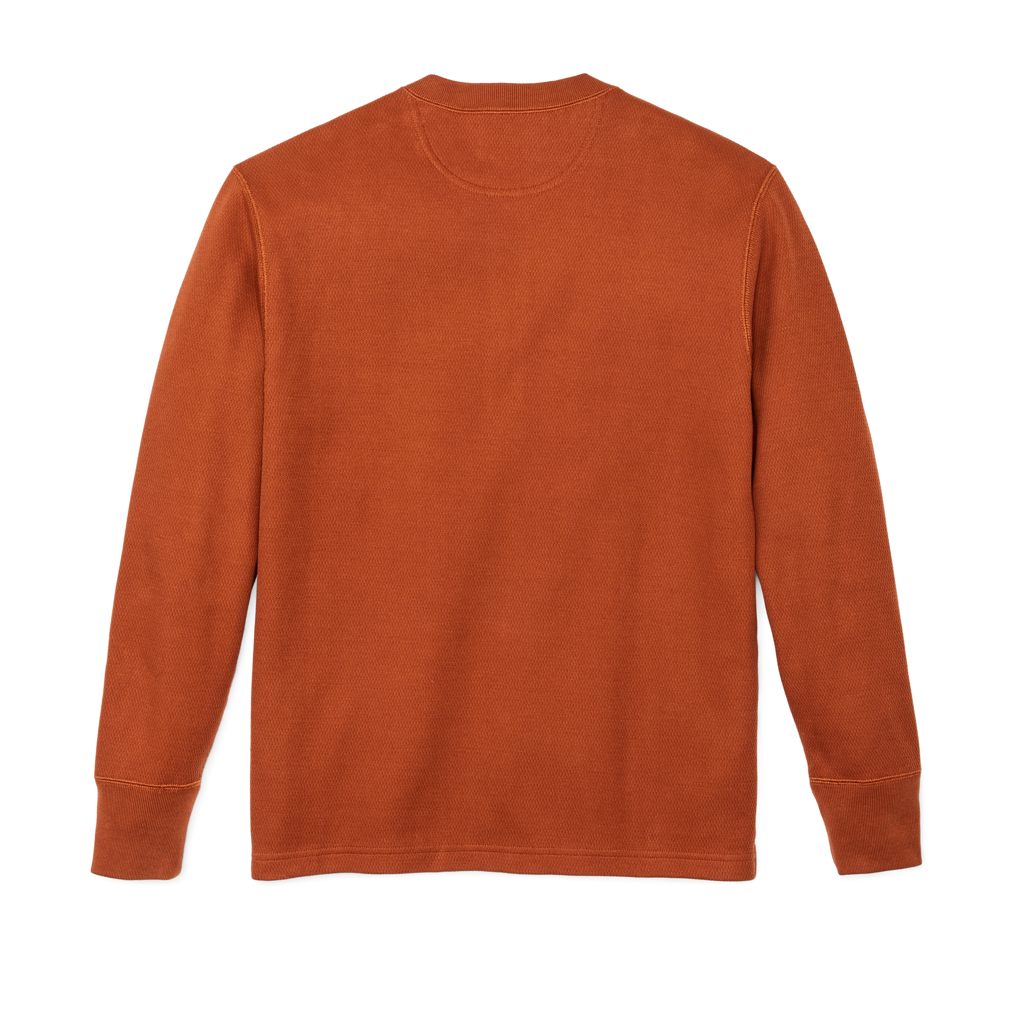 Alternative view of Waffle Knit Henley - Rust