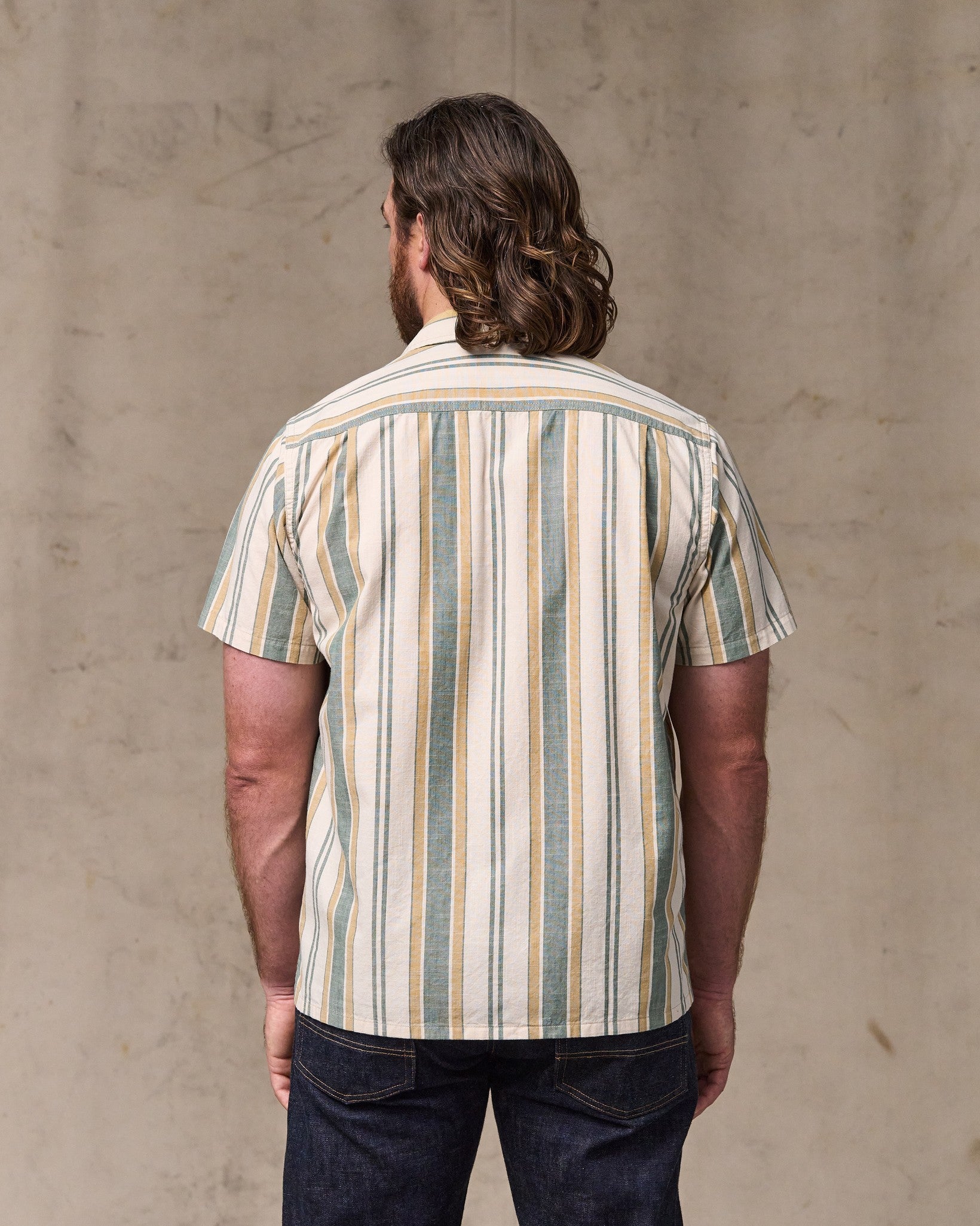 Alternative view of Chambray Camp Shirt - Natural / Khaki