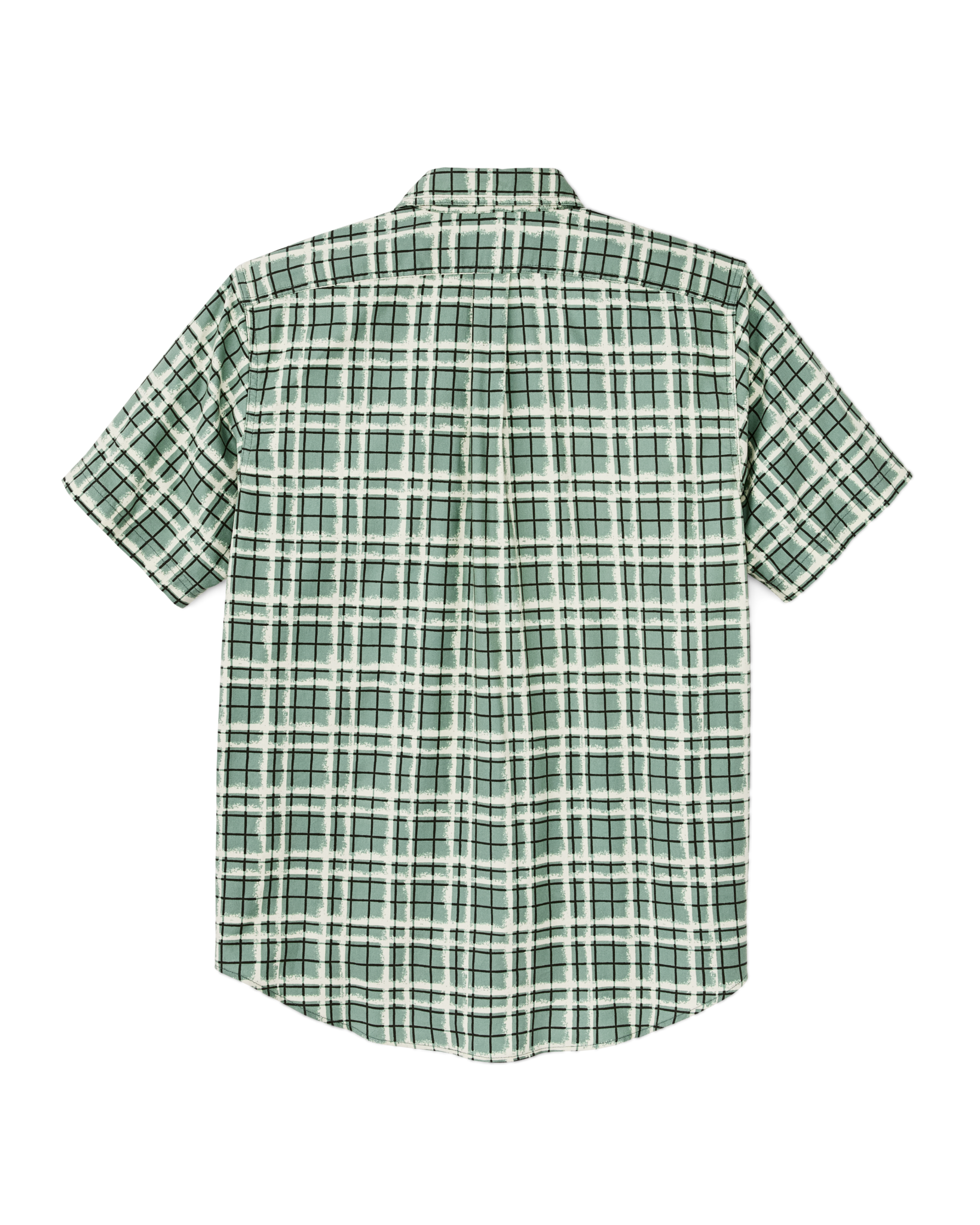 Alternative view of Short Sleeve Lightweight Alaskan Guide Shirt  - Deep Sea / Speckle Plaid