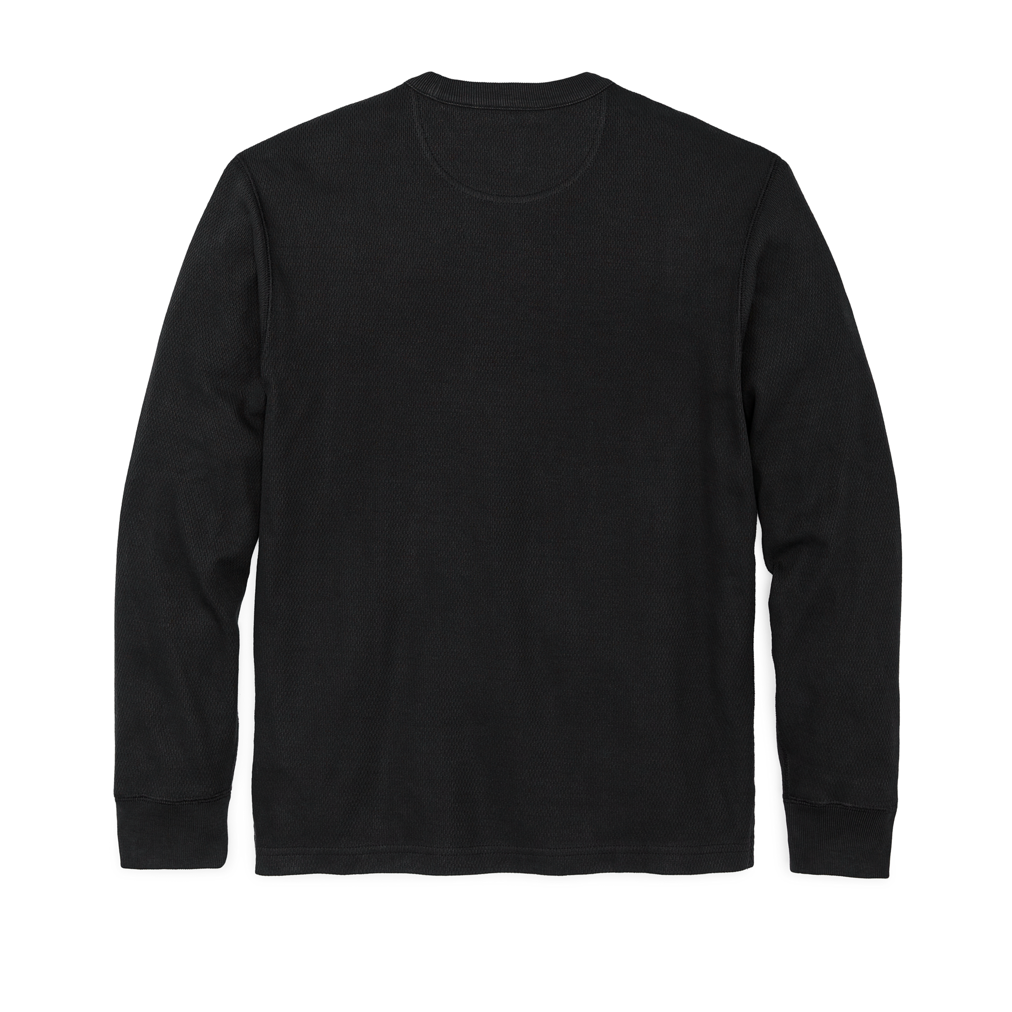 Alternative view of Waffle Knit Thermal Crewneck - Navy