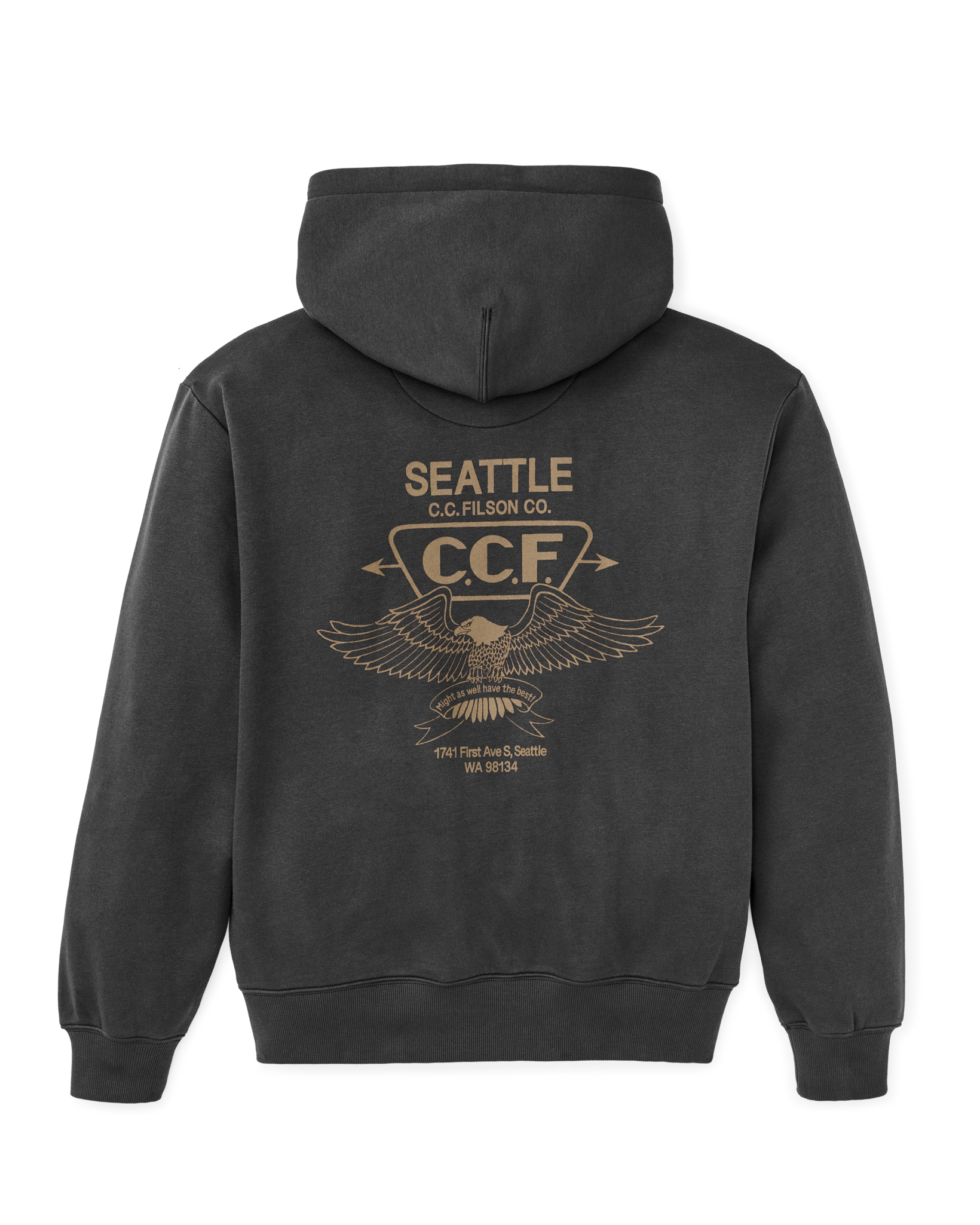 Seattle Graphic Hoodie - Faded Black
