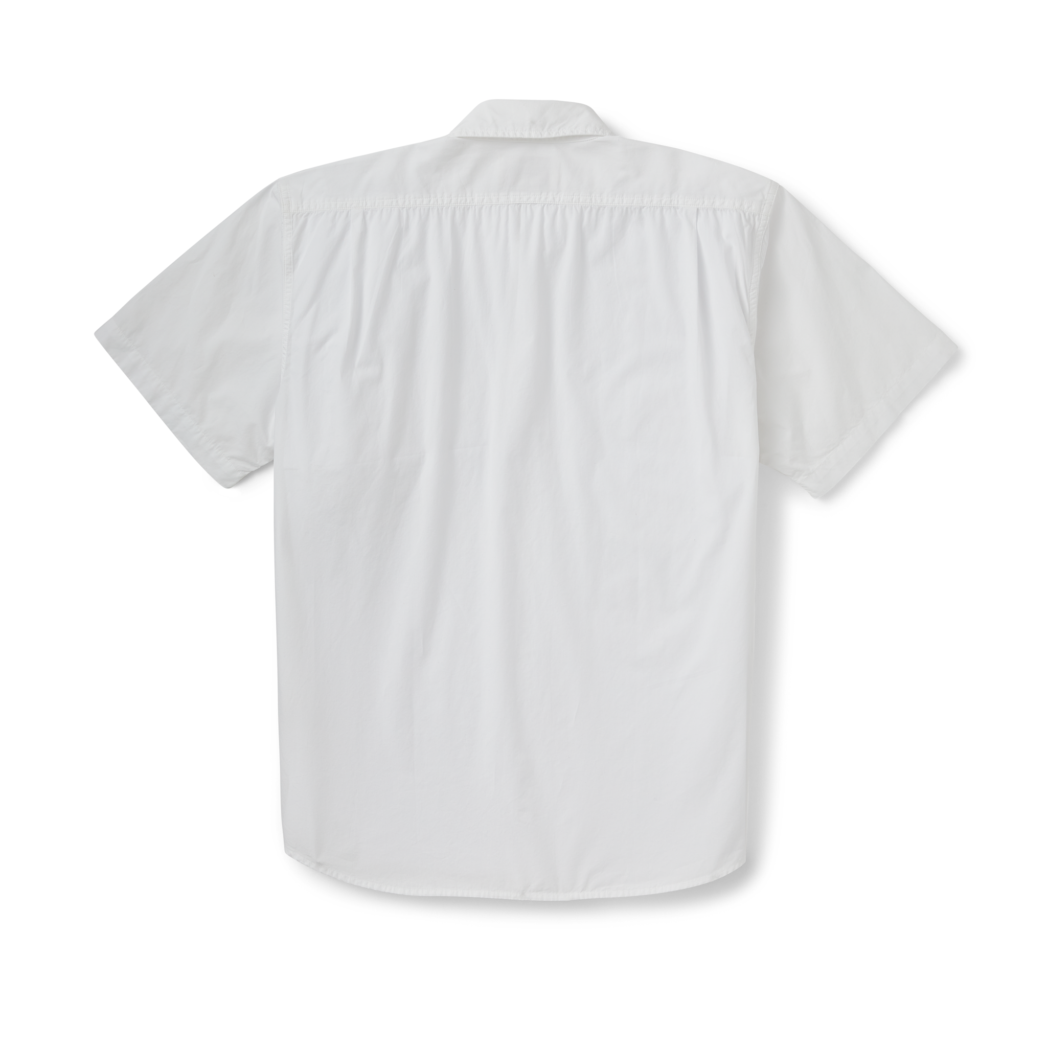 Alternative view of Filson's Washed Short Sleeve Feather Cloth Shirt - White