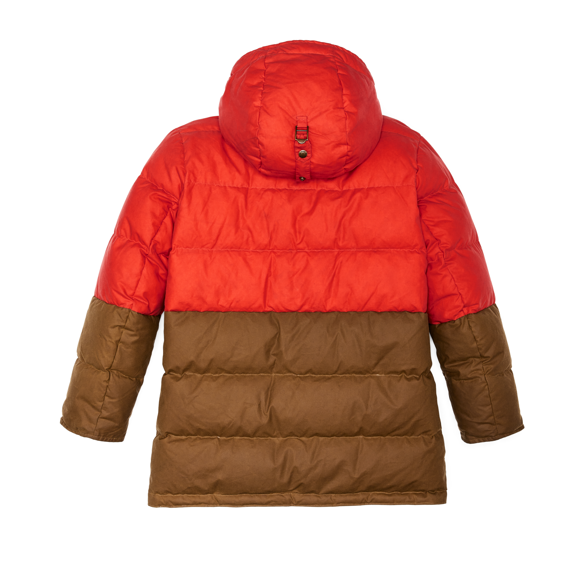 Alternative view of Women's Waxed Down Parka - Dark Tan / Campfire