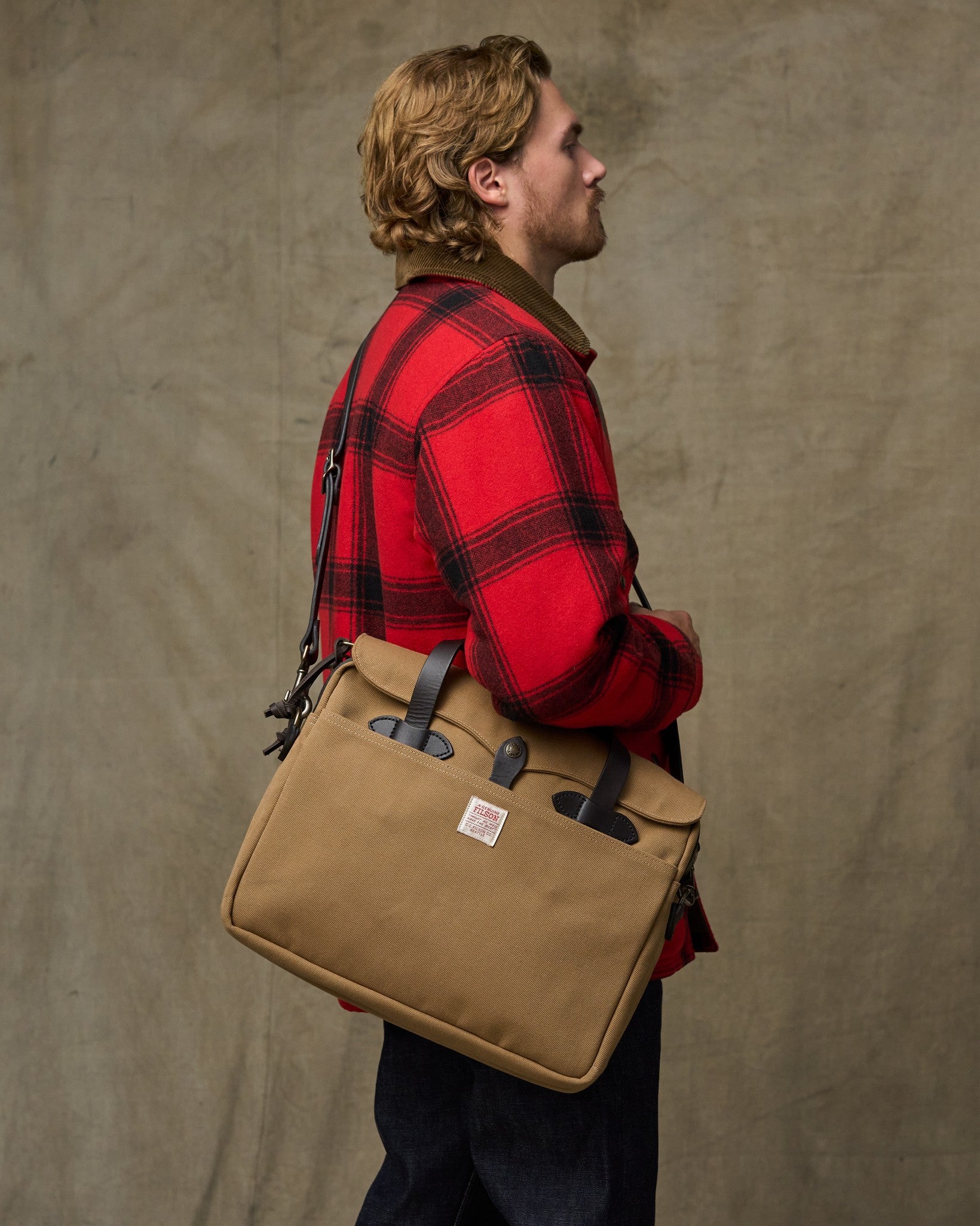 Alternative view of Rugged Twill Original Briefcase - Tan