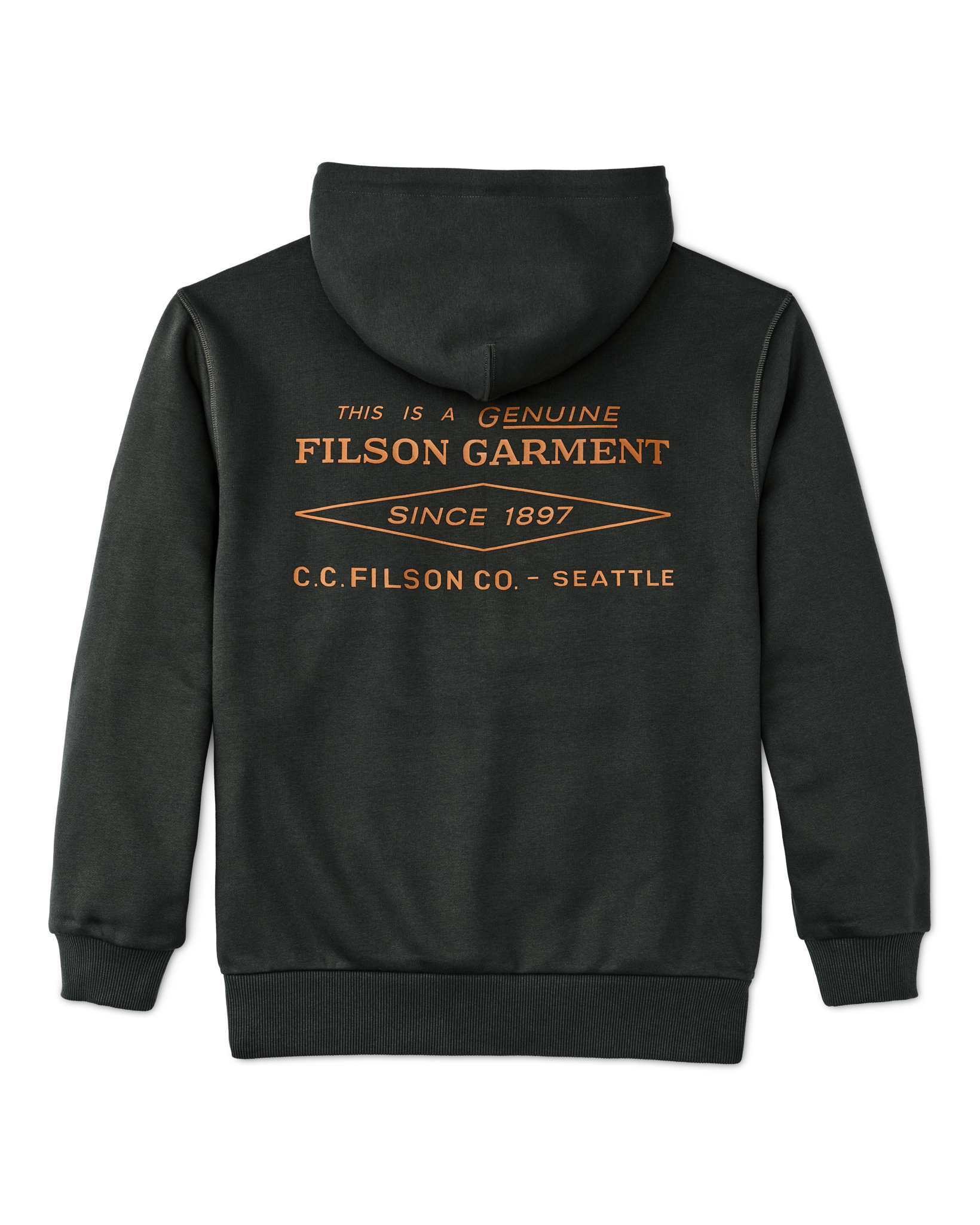 Alternative view of Prospector Graphic Hoodie - Peat / Diamond