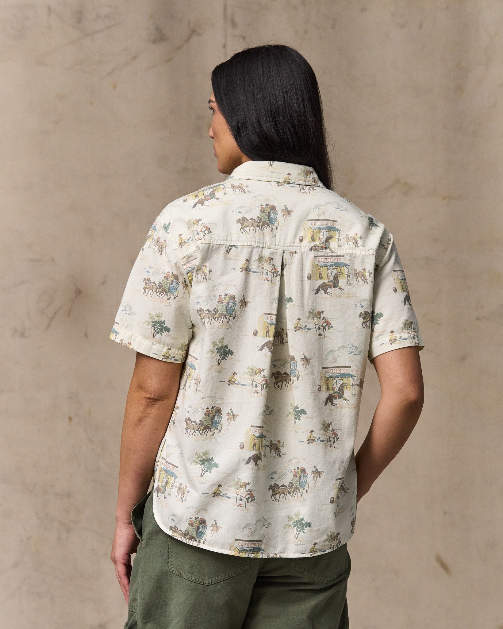 Alternative view of Women's Twill Popover Shirt - Desert Natural Print