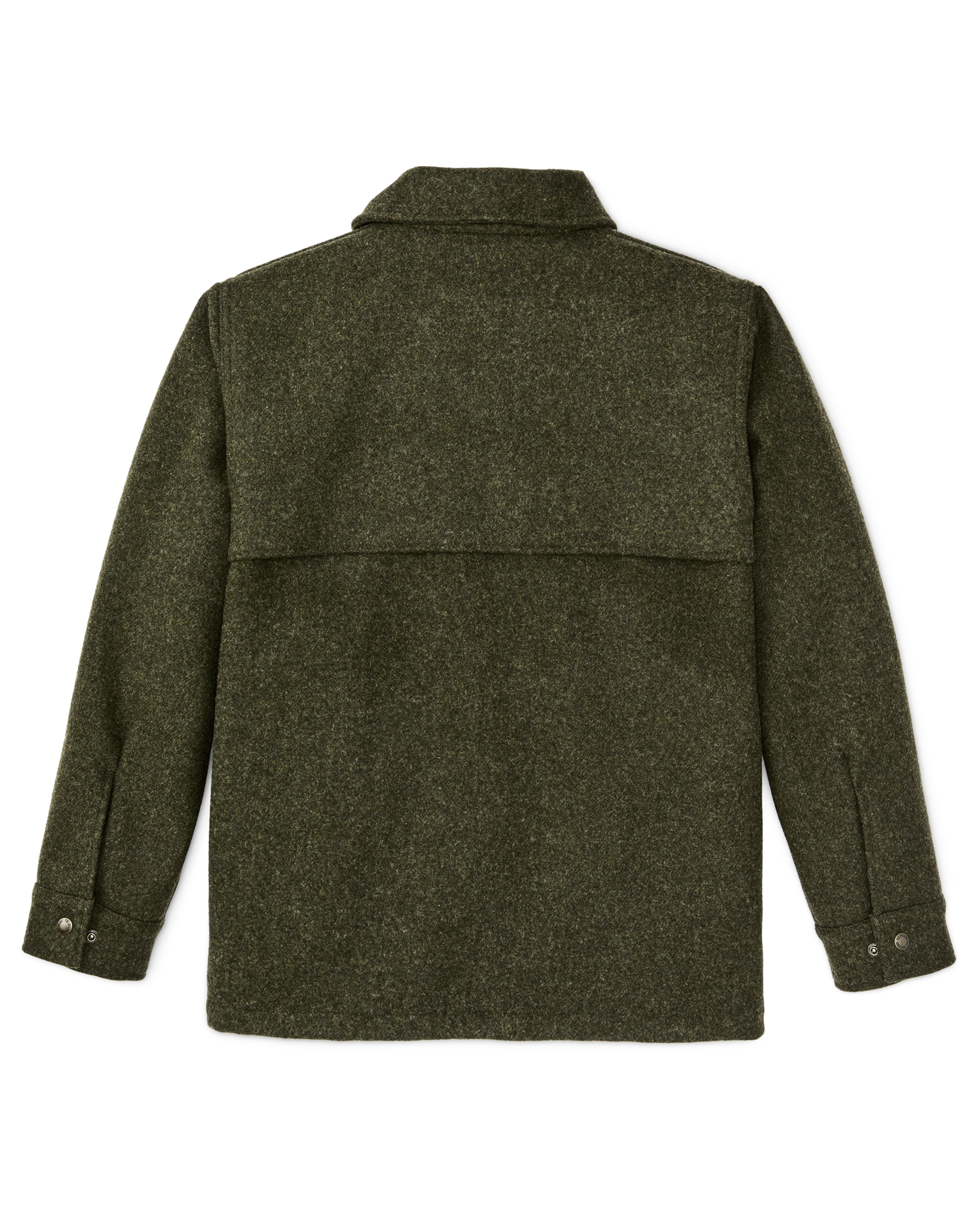 Alternative view of Mackinaw Wool Cape Coat - Forest Green