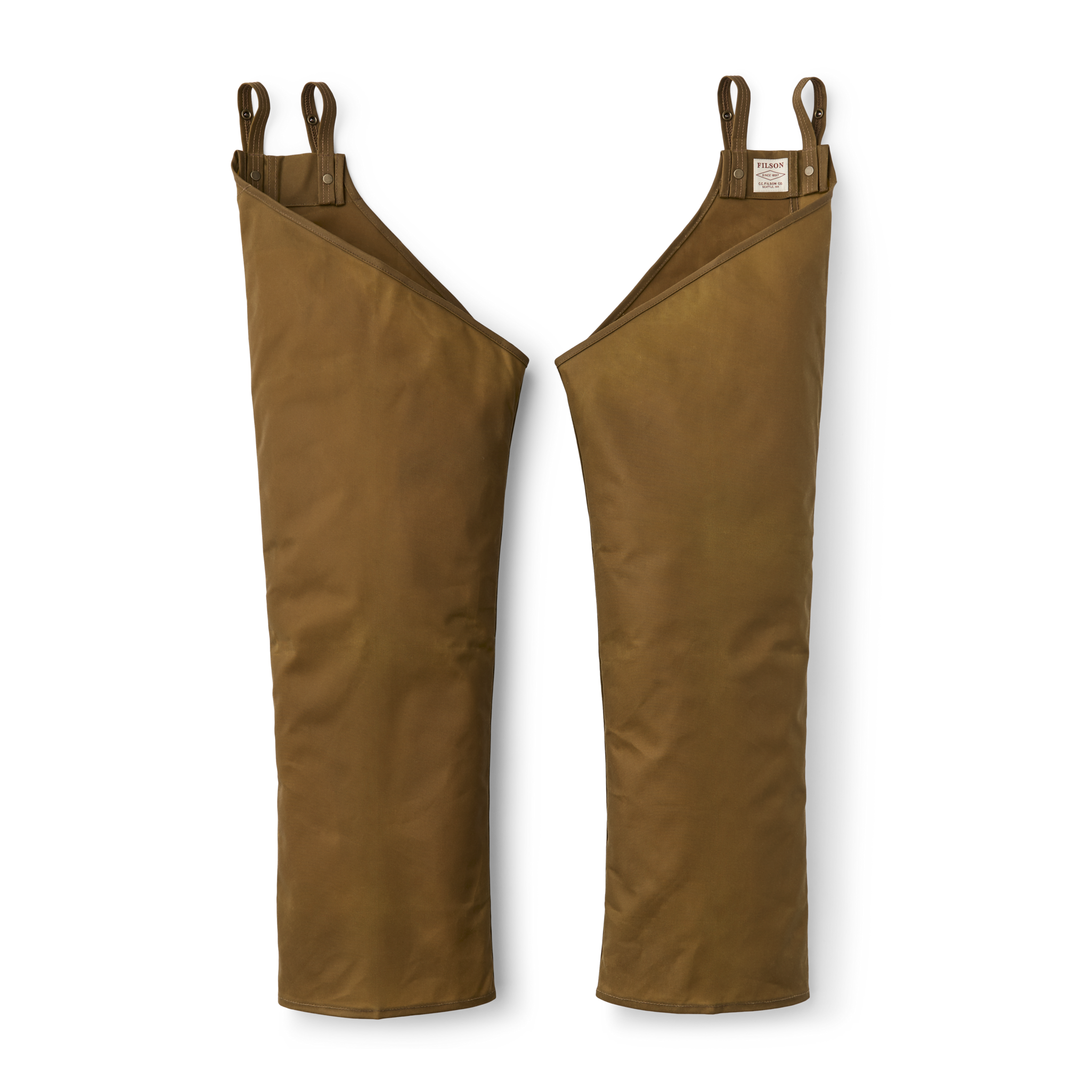Alternative view of Single Tin Cloth Chaps - Dark Tan