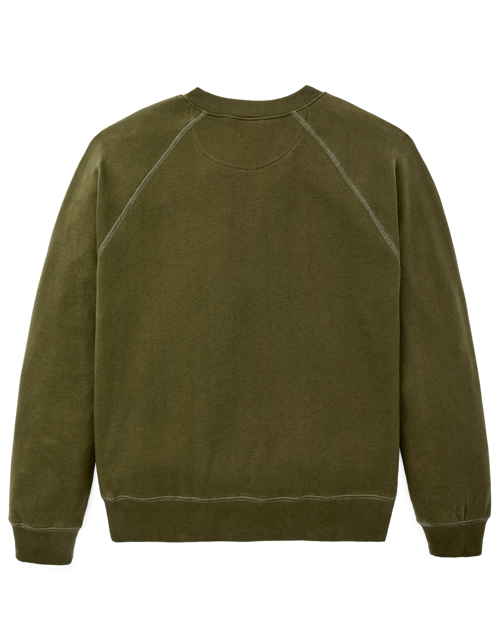 Alternative view of Quarter-zip Terry Sweatshirt - Dark Olive