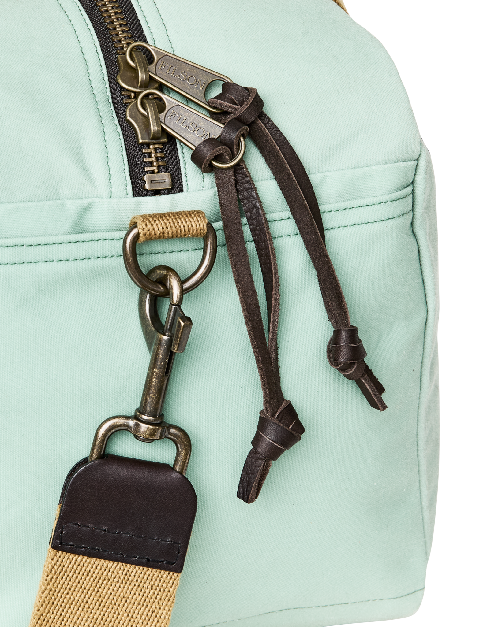Alternative view of Small Tin Cloth Duffle Bag - Granite Green