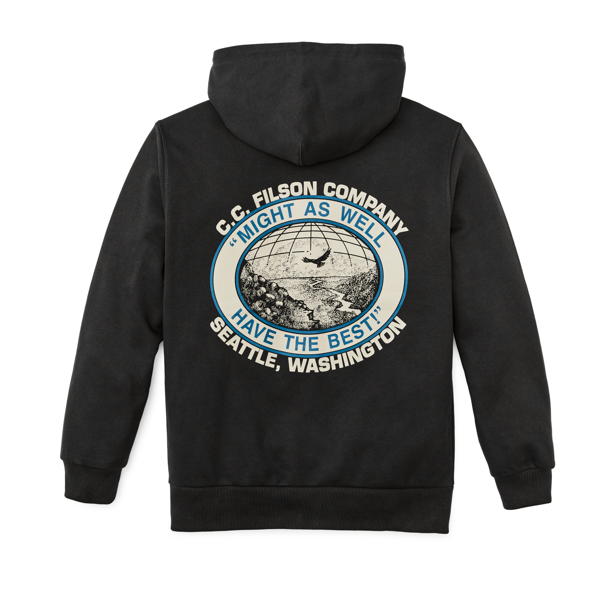 Alternative view of Prospector Graphic Hoodie - Faded Black / Moose