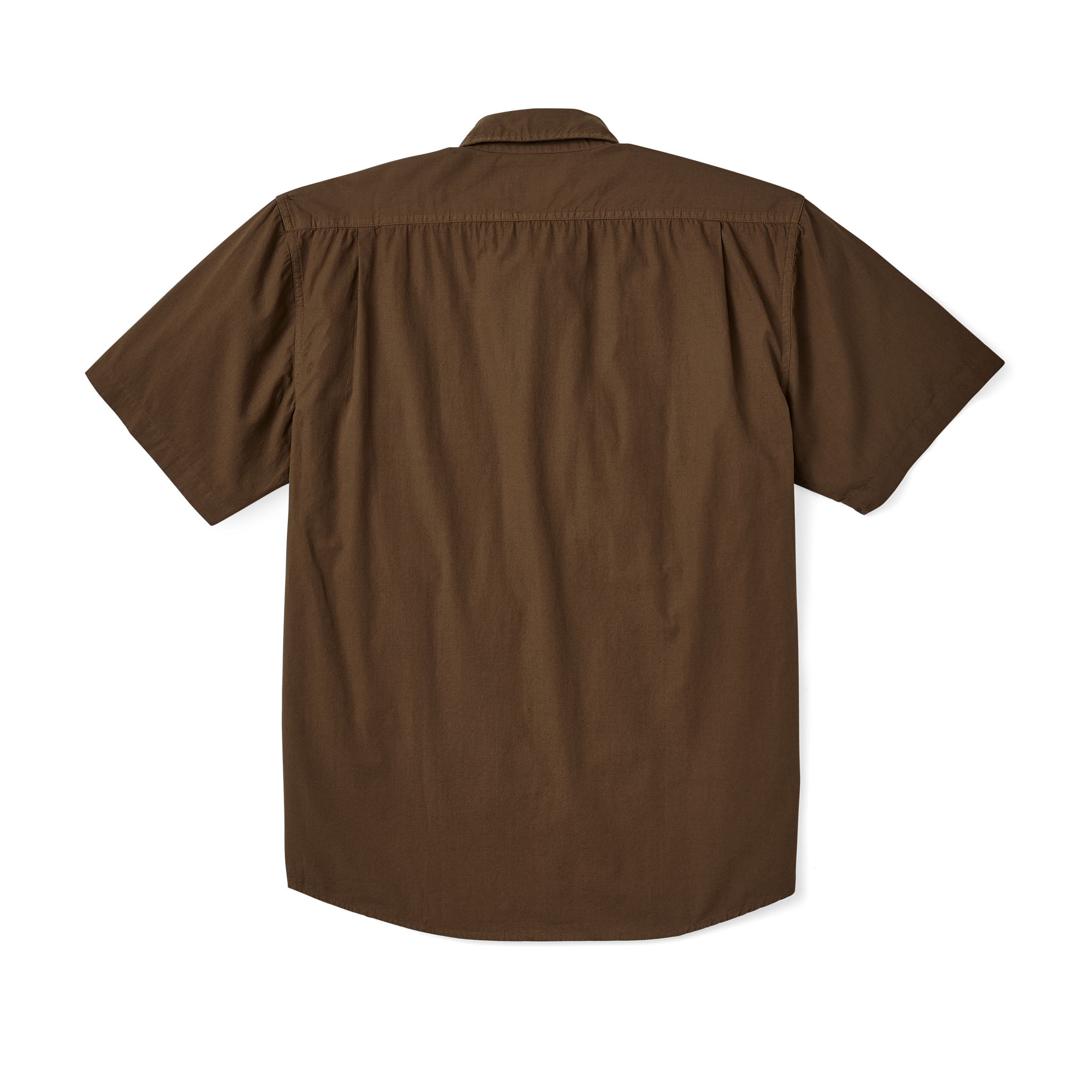 Alternative view of Filson's Washed Short Sleeve Feather Cloth Shirt - Lab Brown