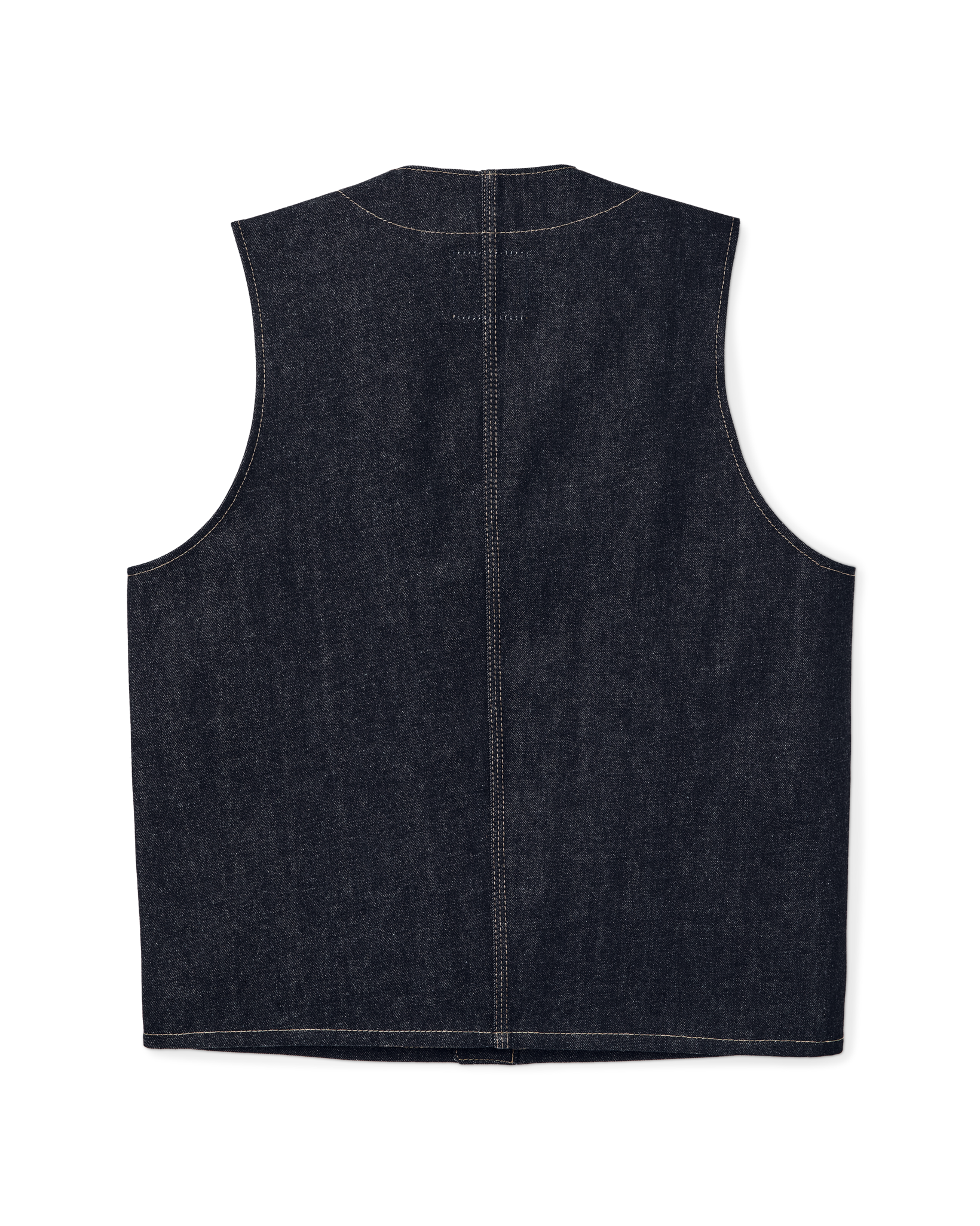 Alternative view of Workshop Denim Vest - Dark Indigo