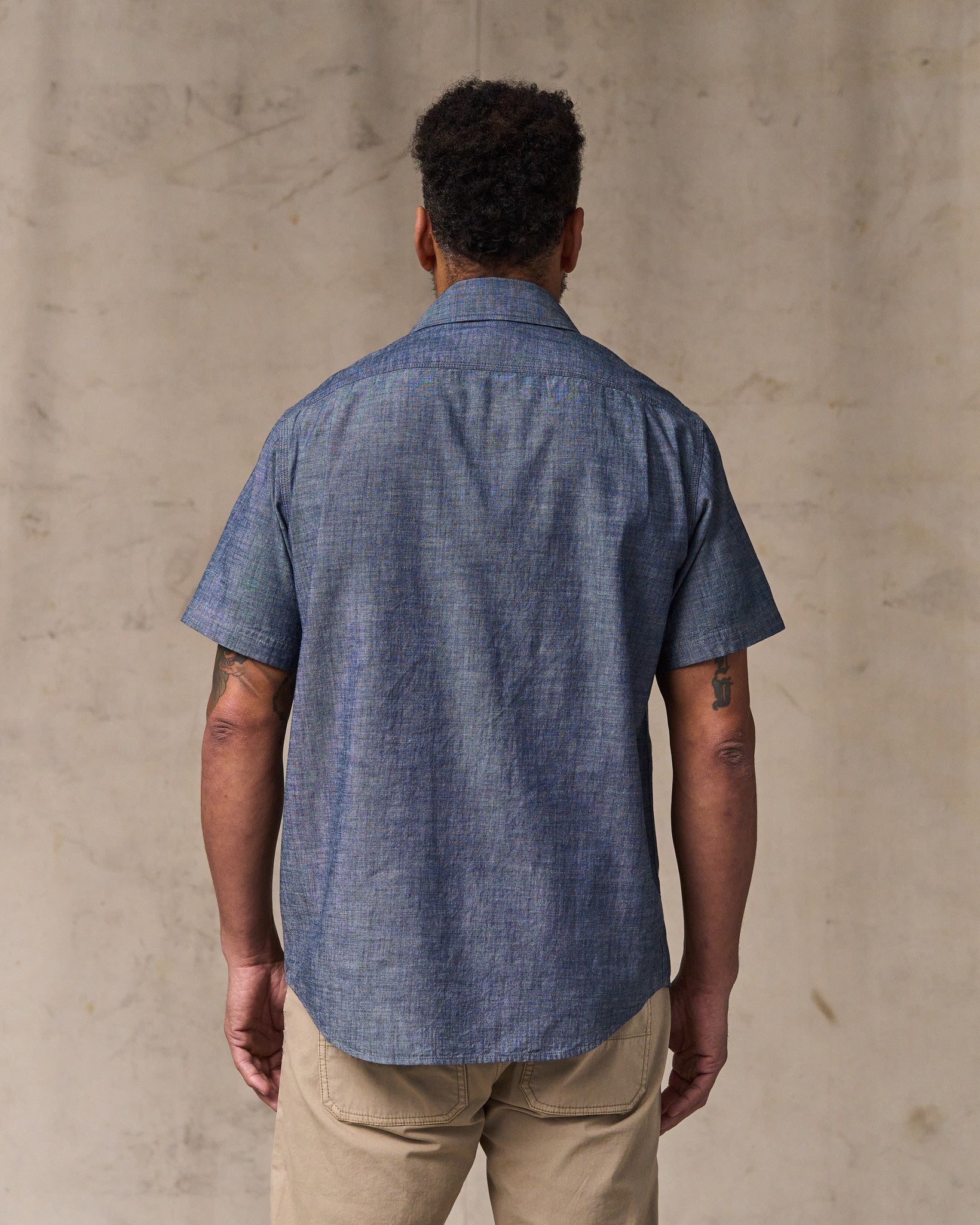 Alternative view of Short Sleeve Chambray Shirt - Vintage Fade