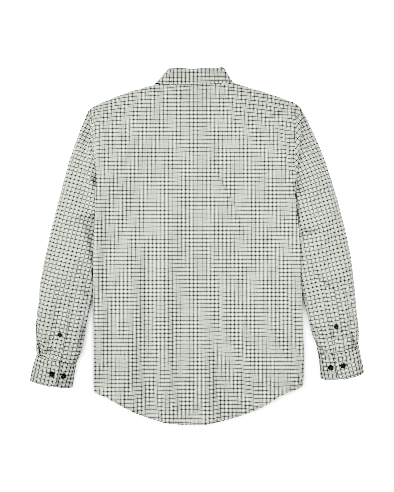 Alternative view of Twin Lakes Sport Shirt - Gray / Olive Check