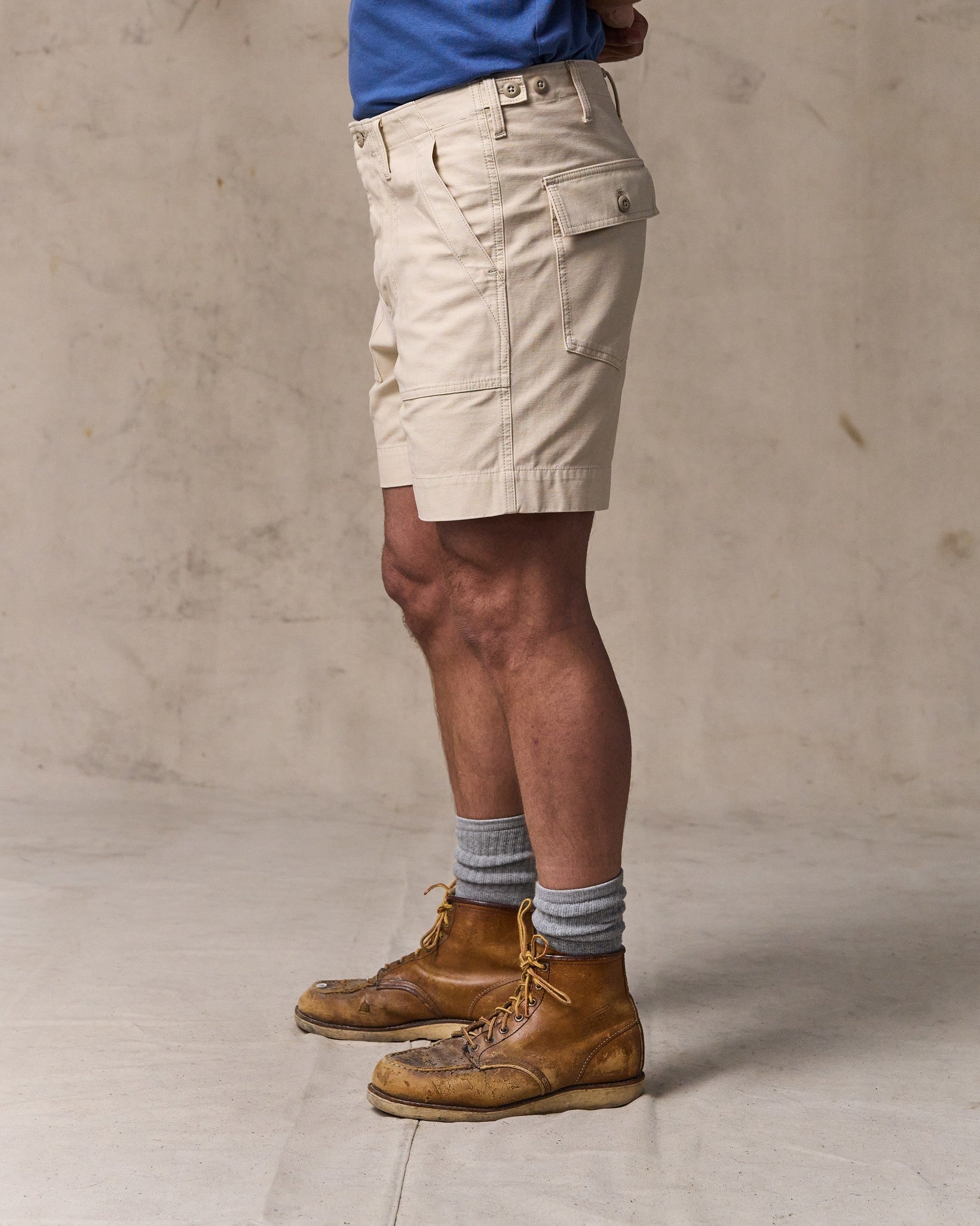 Alternative view of Field Supply Shorts - Washed Oatmeal