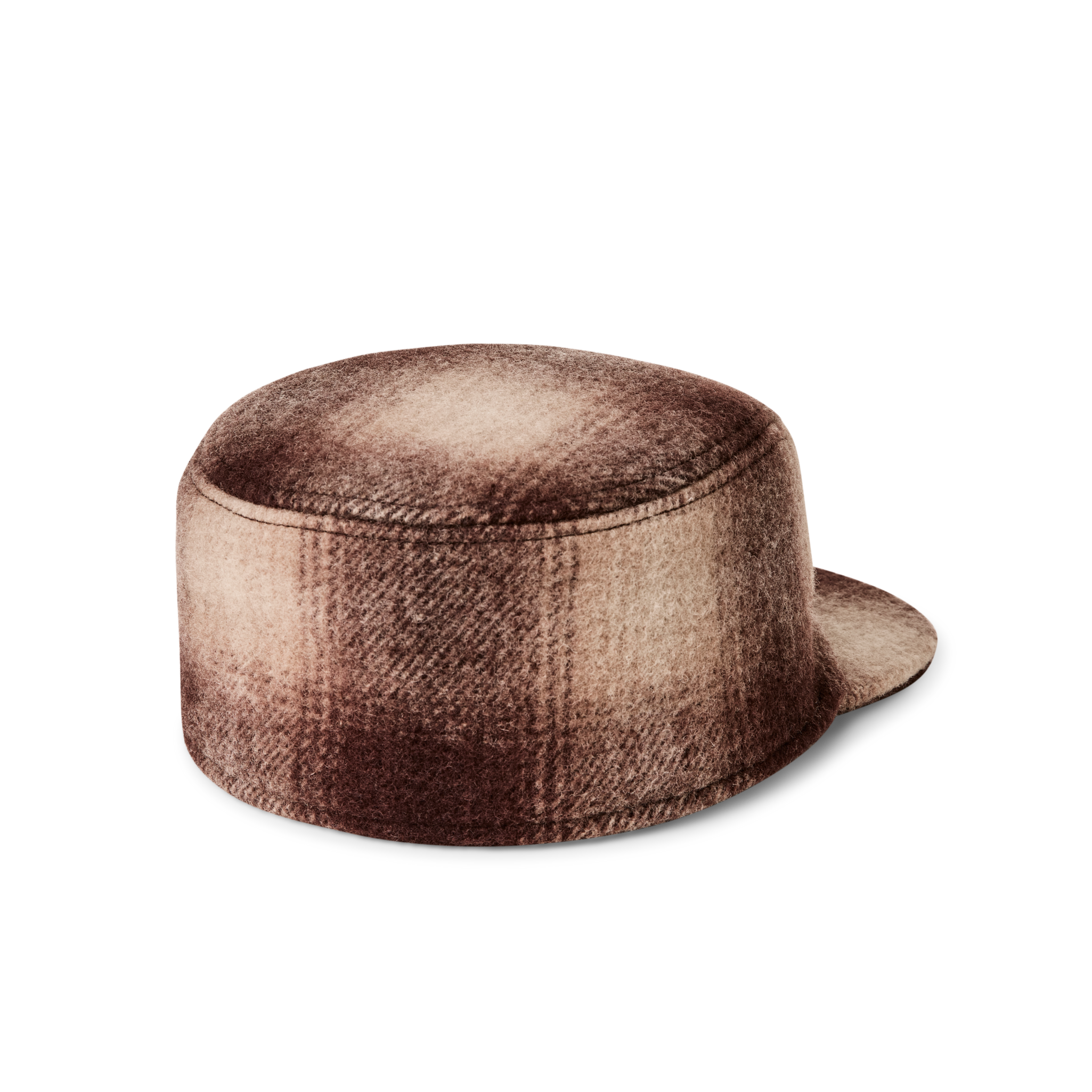 Alternative view of Mackinaw Wool Cap - Brown / Tan Ombre
