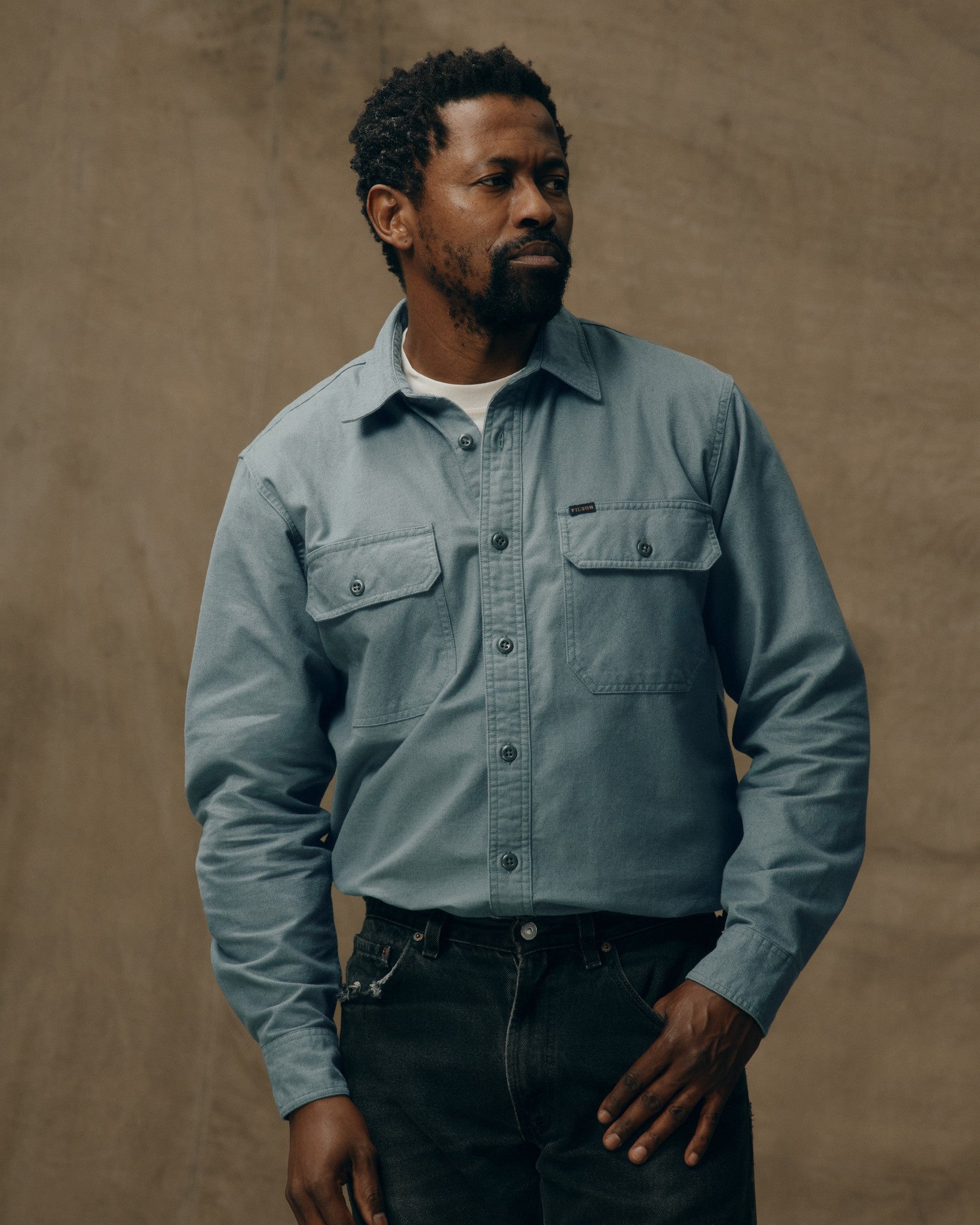 Alternative view of Field Flannel Shirt - Balsam Green
