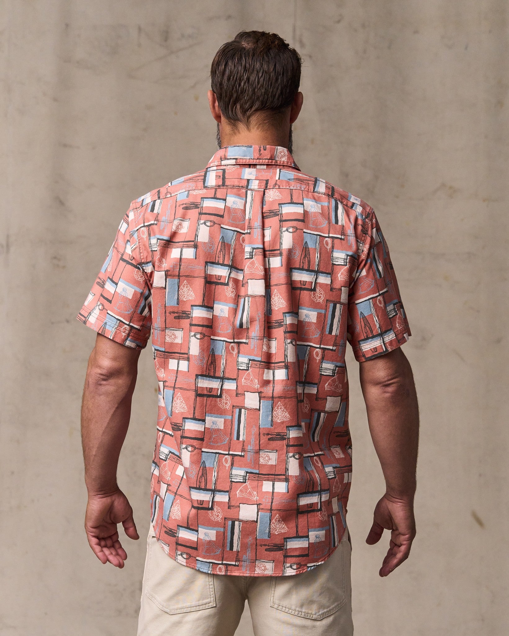 Alternative view of Short Sleeve Lightweight Alaskan Guide Shirt - Russet Print