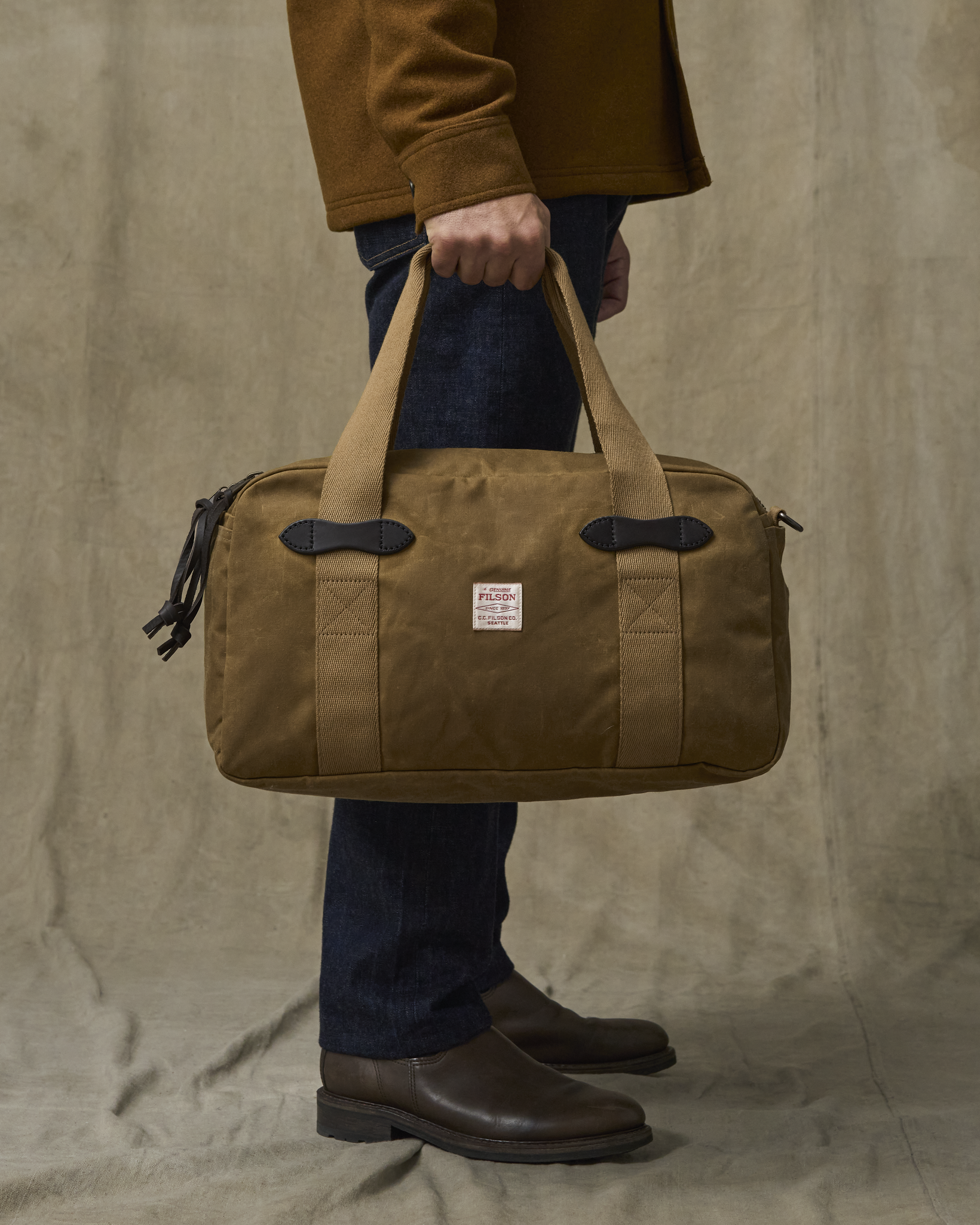Alternative view of Small Tin Cloth Duffle Bag - Dark Tan