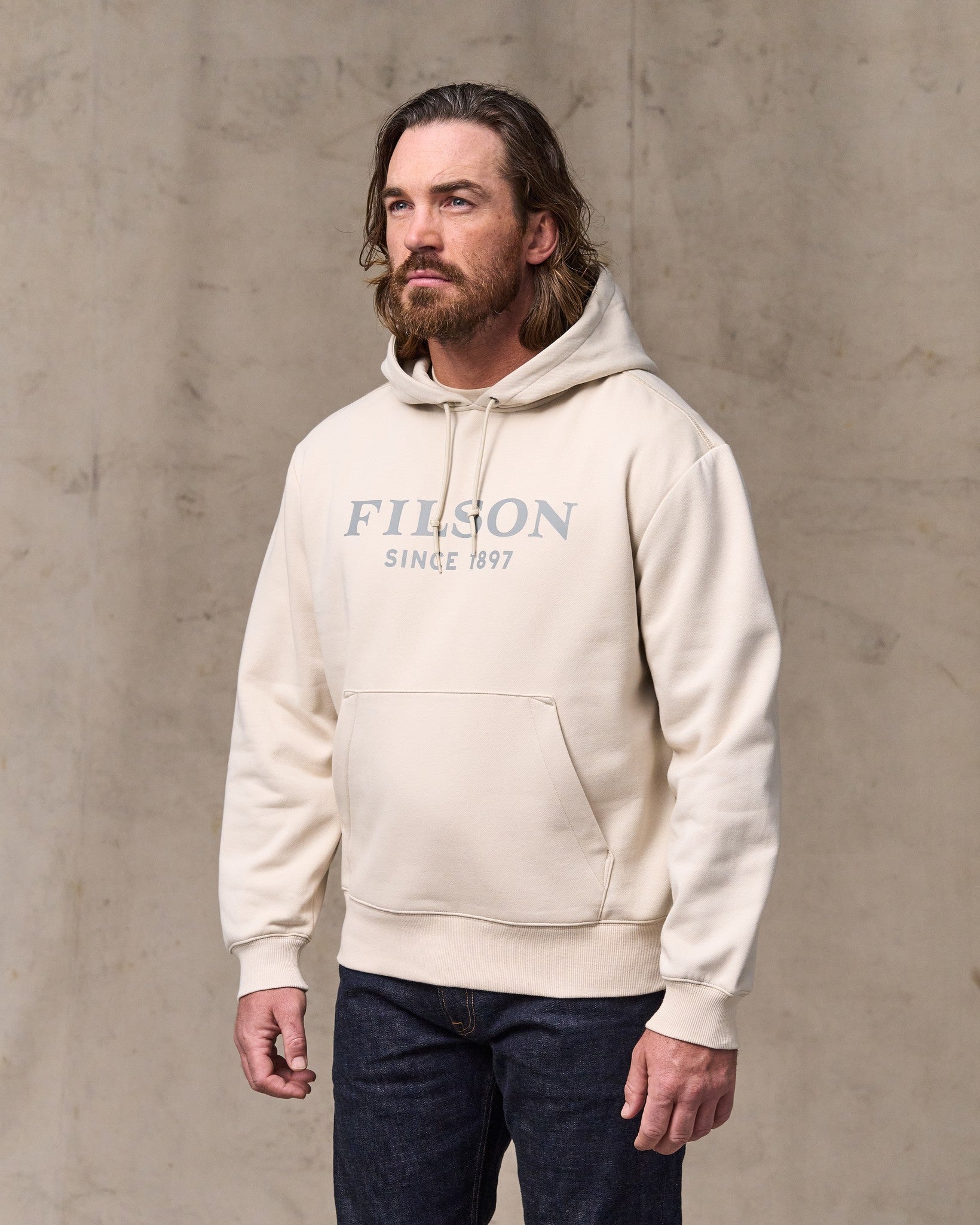 Alternative view of Filson Graphic Hoodie - Oatmeal