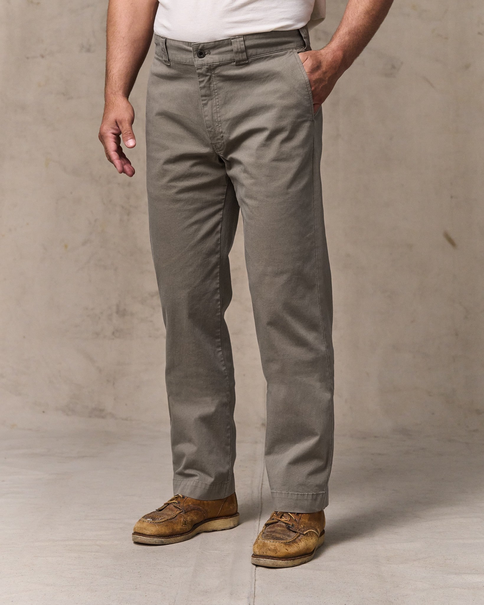 Alternative view of Granite Mountain Flat Front Pants - Hawk Brown