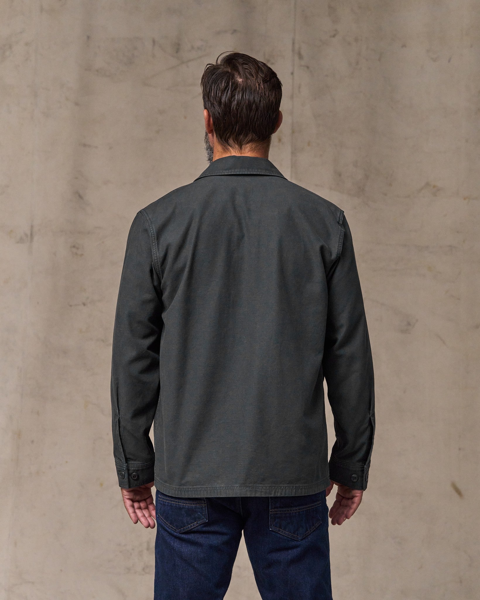 Alternative view of Field Jac-Shirt - Washed Faded Black